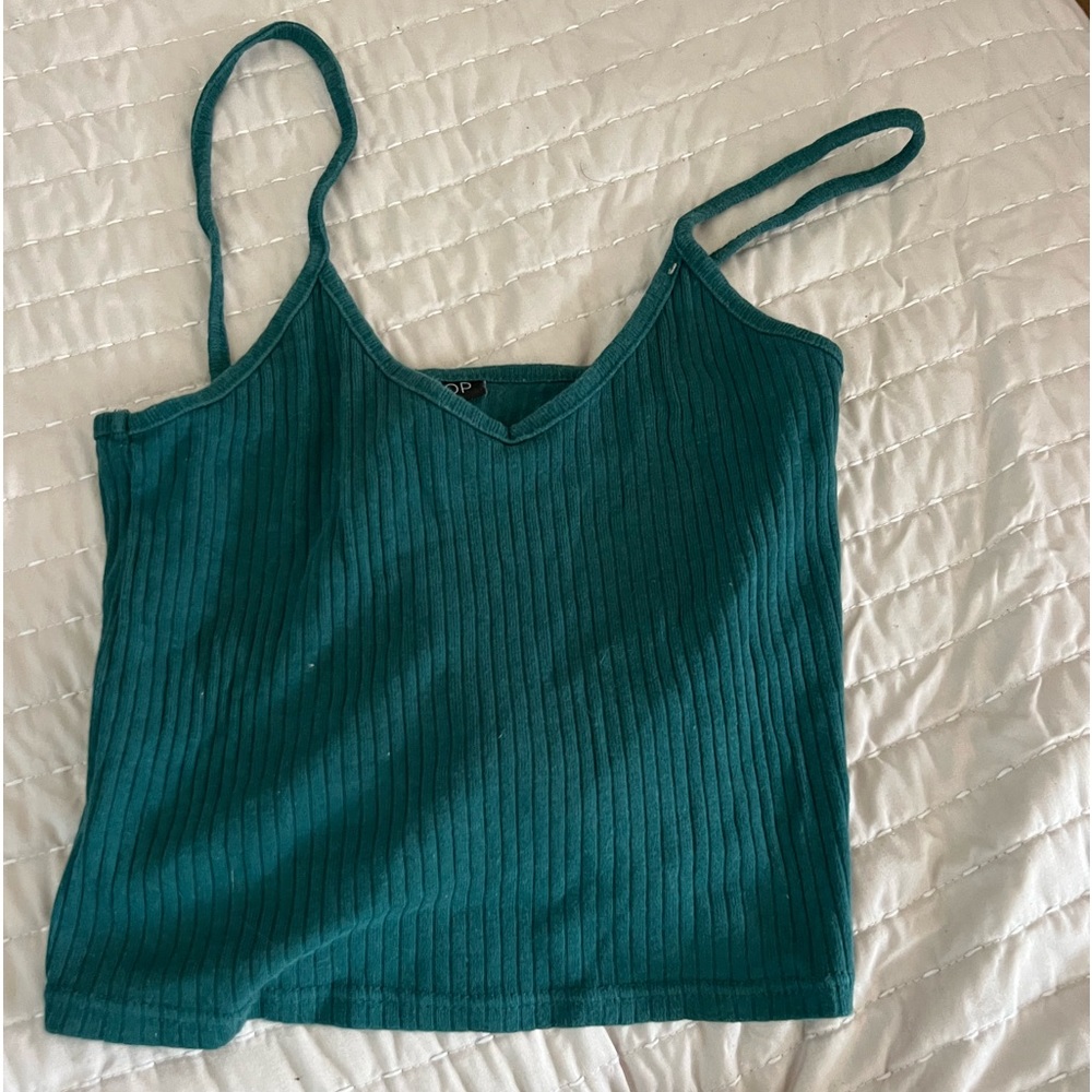 Top shop green tank top